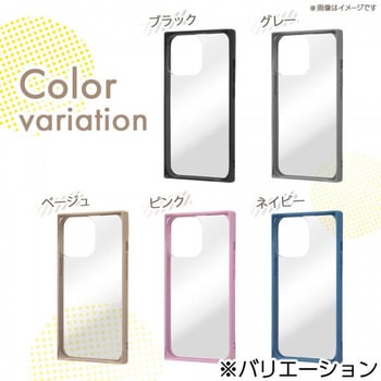 iPhone 13 Pro Max 耐衝撃ハイブリッド Pufful スクエア レイ・アウト