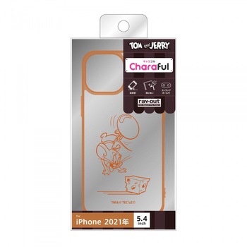 iPhone 13 mini トムとジェリー/ハイブリッド Charaful レイ・アウト