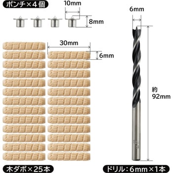木工用ダボセット BIGMAN(ビッグマン)