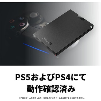 バッファロー SSD-PG1.0U3-BC USB3.2(Gen1) ポータブルSSD Type-A 1.0