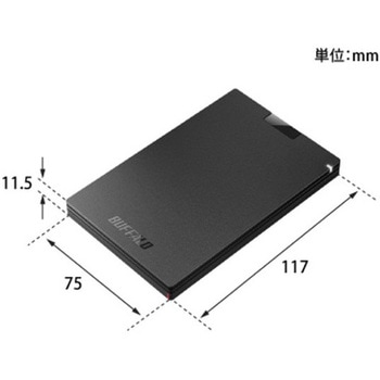 外付けSSD ポータブル USB3.2 Gen1 Type-A BUFFALO(バッファロー)