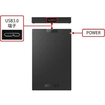 SSD-PGC1.0U3-BC USB3.2(Gen1) ポータブルSSD Type-A&C 1台 BUFFALO