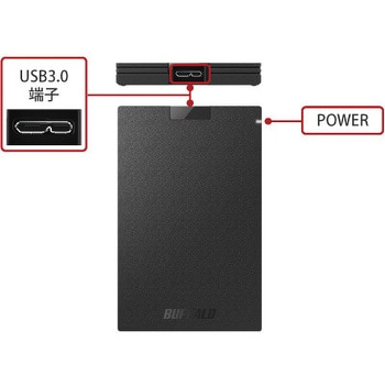 USB3.2(Gen1) ポータブルSSD Type-A&C BUFFALO(バッファロー)