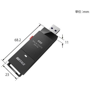 SSD-PUT1.0U3BC/D 外付けSSD ポータブル USB3.2 Gen1 スティック型 TV