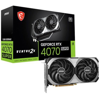 (正式型番：GeForce RTX 4070 SUPER 12G VENTUS 2X OC) GeForce RTX 4070 SUPER搭載グラフィックカード/2連ファン仕様 MSI(エムエスアイ)