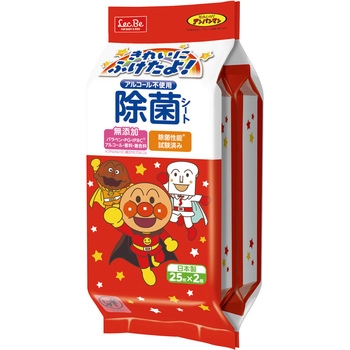 アンパンマン 除菌ウェットシート ノンアルコール LEC(レック)