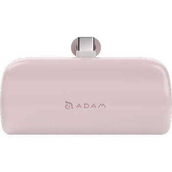 GRAVITY P5C ポケットサイズ USB Type-C直接充電 スタンド機能付 PD20W 5000mAh 急速充電 モバイルバッテリー ピンク ADAM elements