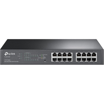16ポート ギガビット デスクトップ/1Uラックマウント スイッチ (PoE+ 8ポート搭載) TP-LINK