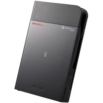 ICカードセキュリティ ウイルスチェック 耐衝撃ポータブルHDD 2TB BUFFALO(バッファロー)