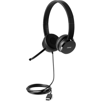 Lenovo 100 USB ステレオヘッドセット レノボ・ジャパン(Lenovo)