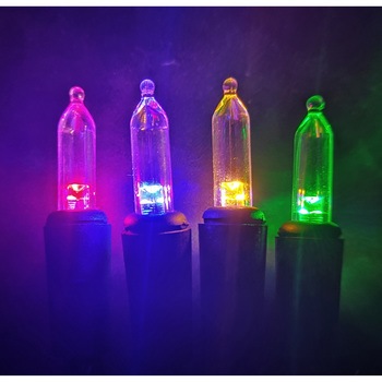 ペッパー型LEDライト マルチパステルイエロー 30球 リモコン付 東京ローソク製造