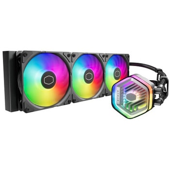 MasterLiquid 360 Atmos/360mm簡易水冷CPUクーラー/ブラックモデル/最新型デュアルチャンバーポンプ/Intel LGA1700/1200/1151/1150/1155/1156/AMD AM5/AM4ソケット対応 COOLER MASTER