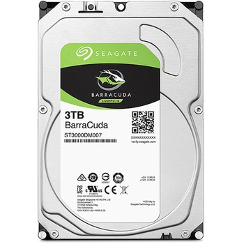 Seagate BarraCuda 3.5 3TB 内蔵HDD メーカー2年保証 SATA 6.0Gb/s 256MB 5400rpm ST3000DM007 SEAGATE