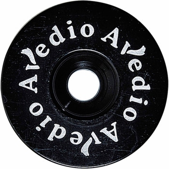 軽量アルミトップキャップ セパレート ロゴ入 ブラック AVEDIO(エヴァディオ)