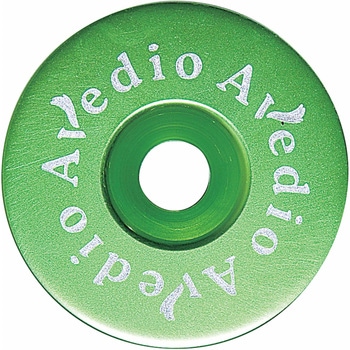 軽量アルミトップキャップ セパレート ロゴ入 グリーン AVEDIO(エヴァディオ)