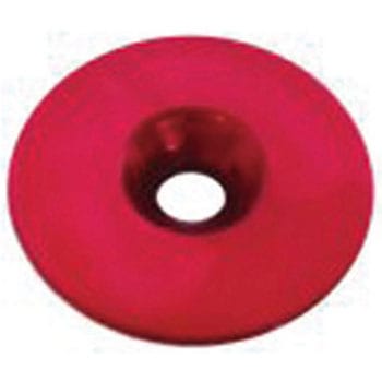 軽量アルミトップキャップ セパレート ロゴ無 レッド - AVEDIO(エヴァディオ)