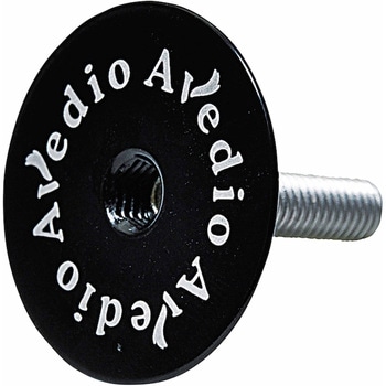 軽量アルミトップキャップ 一体型 ロゴ入 ブラック AVEDIO(エヴァディオ)