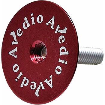 軽量アルミトップキャップ 一体型 ロゴ入 レッド AVEDIO(エヴァディオ)