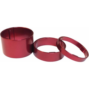 軽量アルミスペーサー 5mm、10mm、20mm レッド 各1枚 AVEDIO(エヴァディオ)