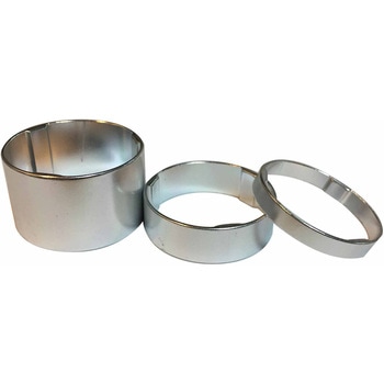 軽量アルミスペーサー 5mm、10mm、20mm シルバー 各1枚 AVEDIO(エヴァディオ)