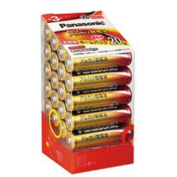 電池 LR03XJ/20SH アルカリ単4 ホームパック 20本入 - サイクルテック