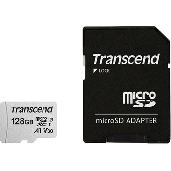 microSDXCカード Class10 UHS-I U3 V30 A1 128GB (SDカード変換アダプタ付き) TRANSCEND(トランセンド)