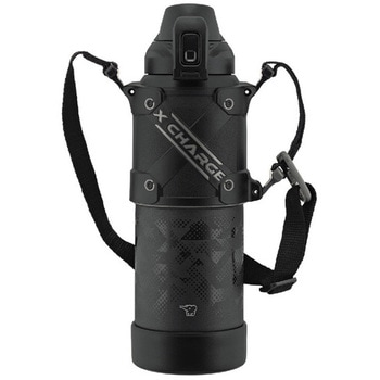 ステンレスクールボトル 1L ブラック TUFF シームレスせん 象印マホービン
