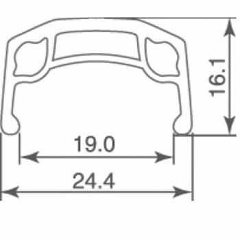 台湾製 リム 700C 32H AV (ERD 604.8) シルバー 1本 TURBO 台湾製 リム 700C 32H AV (ERD 604.8) シルバー 1本 TURBO