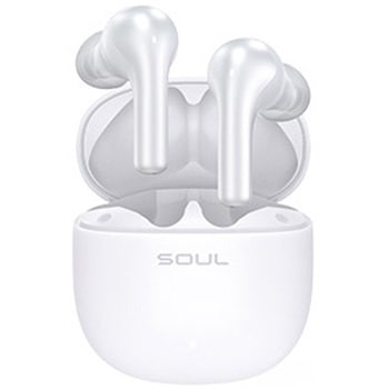ハイブリッドANC ワイヤレスイヤホン S-LIVE ANC White ANC 外音取込 BT5.3 WHITE SOUL(ソウル)