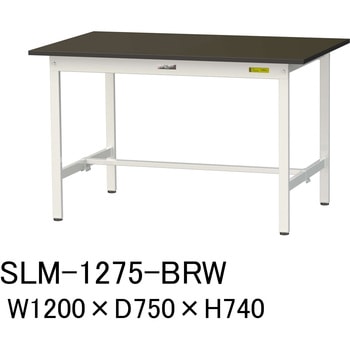実験用軽量作業台/固定式_指紋レスメラミン天板_ワークテーブルLABシリーズ_実験用ラボテーブル 山金工業