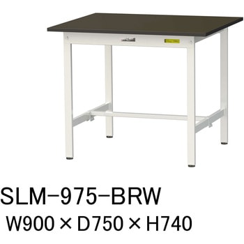 実験用軽量作業台/固定式_指紋レスメラミン天板_ワークテーブルLABシリーズ_実験用ラボテーブル 山金工業