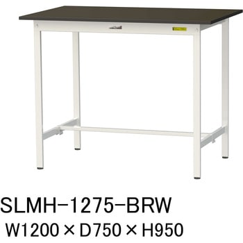 実験用軽量作業台/固定式_指紋レスメラミン天板_ワークテーブルLABシリーズ_実験用ラボテーブル 山金工業