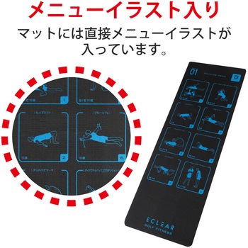 トレーニングマット ゴルフ向け 筋トレ スイング安定 体幹強化 ブラック エレコム エクササイズ用品 通販モノタロウ Hcg Pmt01bk