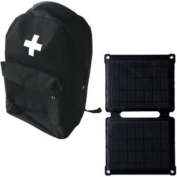 YRSB-M100+YBG-30B 防災セット 防災士監修 一次避難用 18L相当 災害対策30点セット ソーラーパネル付き YAMAZEN(山善) 72827365