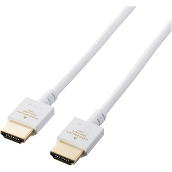 HDMIケーブル プレミアム 4K対応 小型コネクタ やわらか 家具調カラー エレコム
