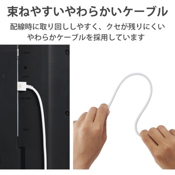 HDMIケーブル プレミアム 4K対応 小型コネクタ やわらか 家具調カラー エレコム