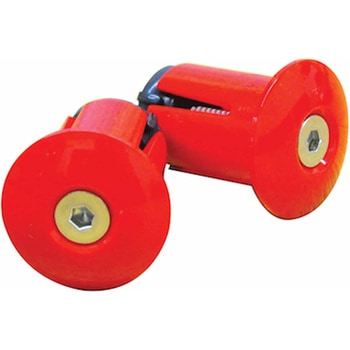 バーエンドキャップ 固定式 レッド - AVEDIO(エヴァディオ)