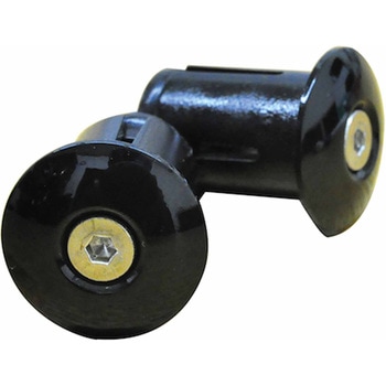 バーエンドキャップ 固定式 ブラック AVEDIO(エヴァディオ)