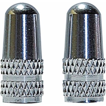 バルブアルミキャップ 仏式 シルバー 2個/セット AVEDIO(エヴァディオ)