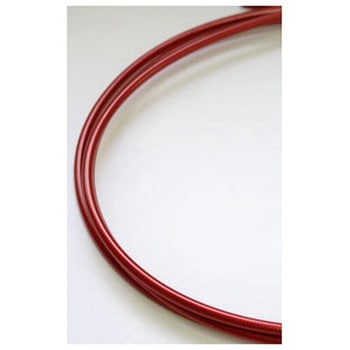 NI422H 4mm ステンレスシフトアウター 2m クリアーレッド ヘッダー付 日泉ケーブル