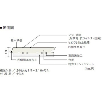 ライブナチュラルMRXネダレスHLBF LL45 朝日ウッドテック