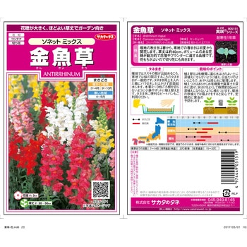 金魚草 ソネット ミックス サカタのタネ