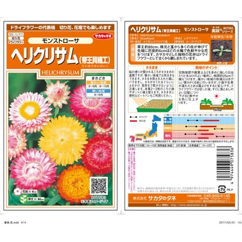 ヘリクリサム モンストローサ サカタのタネ