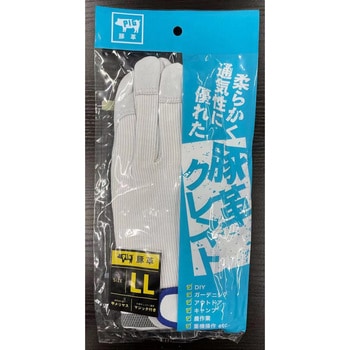 豚革クレスト手袋甲メリヤスマジック付きC ヤマショウ