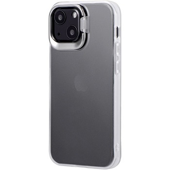 iPhone 13 mini スタンド付耐衝撃ハイブリッドケース「SHELL STAND」 カメラレンズ保護 ストラップホール付 LEPLUS