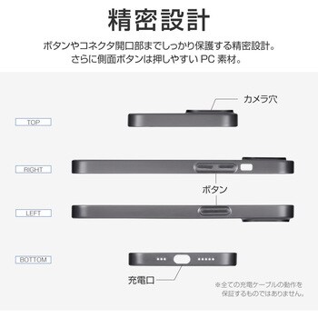 Iphone 13 超軽量 極薄シンプルケース Shell Slice 0 38 Leplus Iphoneケース 通販モノタロウ Lp Im21sslfbk