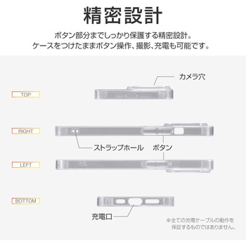 iPhone 13 Pro ハードケース「CLEAR Hard」 ストラップホール付 LEPLUS