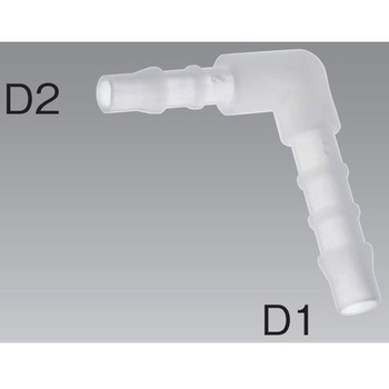 ポリフッ化ビニリデン(PVDF) 異径ユニオンエルボ ノーブランド