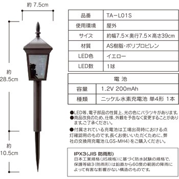 アリス シルエットピックソーラーライト 4個セット タカショー