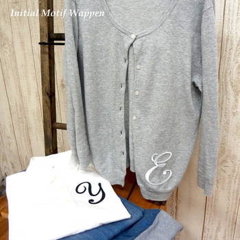 イニシャルモチーフワッペン KIYOHARA(清原)